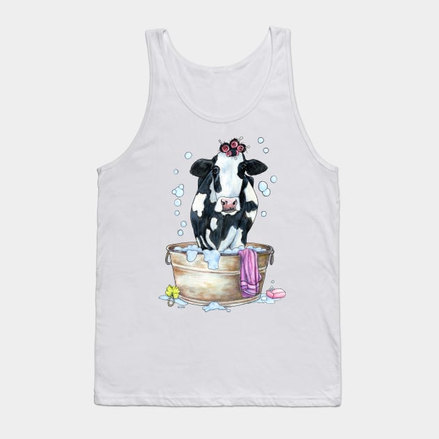 Moo Updo Tank Top by Julie Townsend Studio